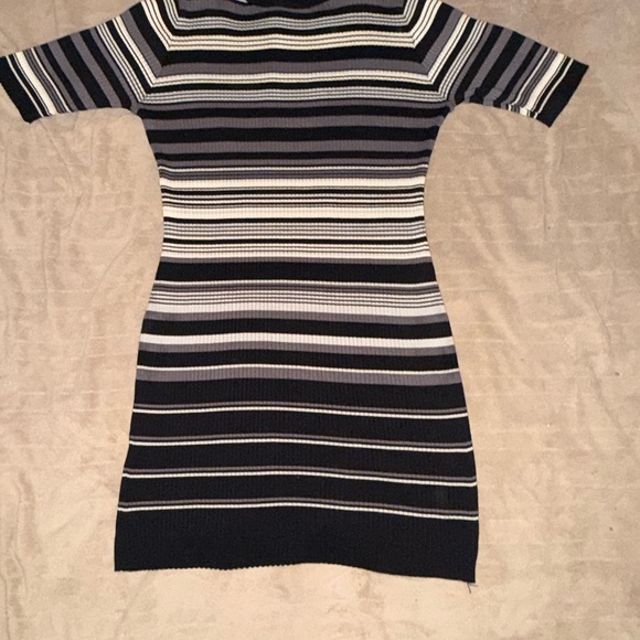 No Boundaries Dresses & Skirts - No Boundaries Black and White Striped Mini Dress